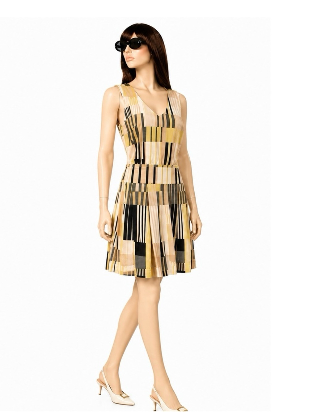 Maeve by Anthropologie "Otta" Multi-Color Silk Blend Dress Size 8 - Picture 2 of 10